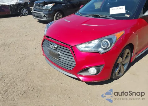 2013 Hyundai Veloster Turbo W/Black из США, поврежденный, VIN KMHTC6AE2DU164913